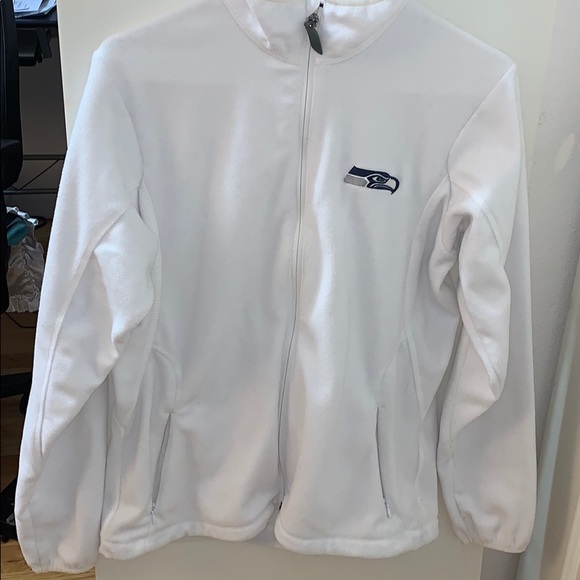 Seahawks white zip up & black north face zip up - Picture 4 of 8